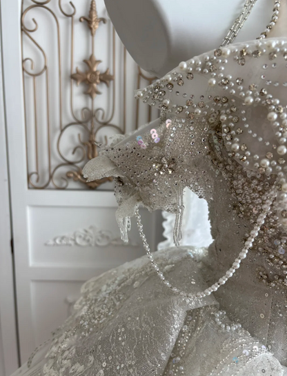 Exquisite Halter Neck Homecoming Dress Beading Tulle A-Line Birthday Dress GG7647