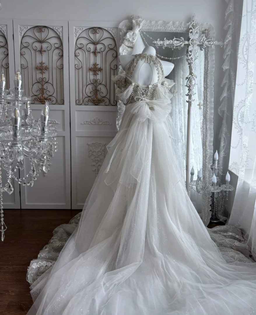 Sparkling Halter Neck Wedding Dress With Train Beading Rhinestones Mermaid Bridal Dress GG7667