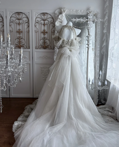 Sparkling Halter Neck Wedding Dress With Train Beading Rhinestones Mermaid Bridal Dress GG7667