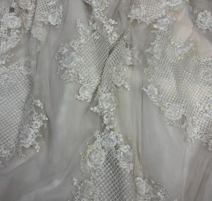 Classical Off The Shoulder Wedding Dress Beading Sequins A-Line Bridal Dress GG7677