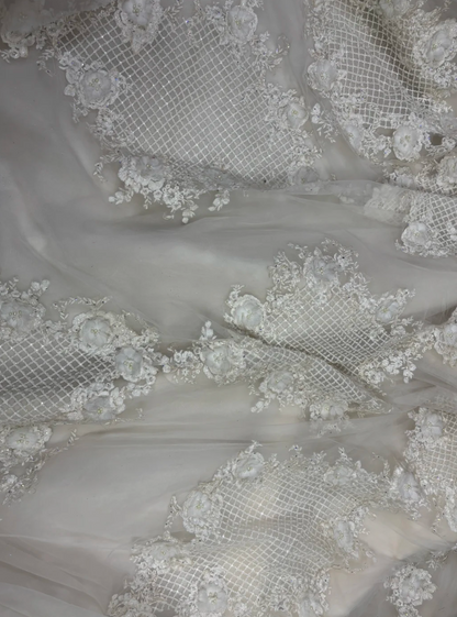 Classical Off The Shoulder Wedding Dress Beading Sequins A-Line Bridal Dress GG7677