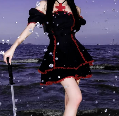 Fascinating Off The Shoulder Homecoming Dress Black Tiered A-Line Birthday Dress GG7700