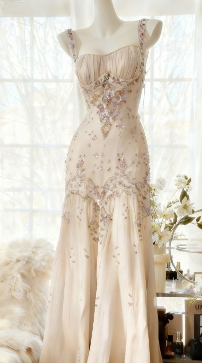 Ornate Spaghetti Straps Prom Dress Blue Beaded Sequins Mermaid Evening Dress GG7911