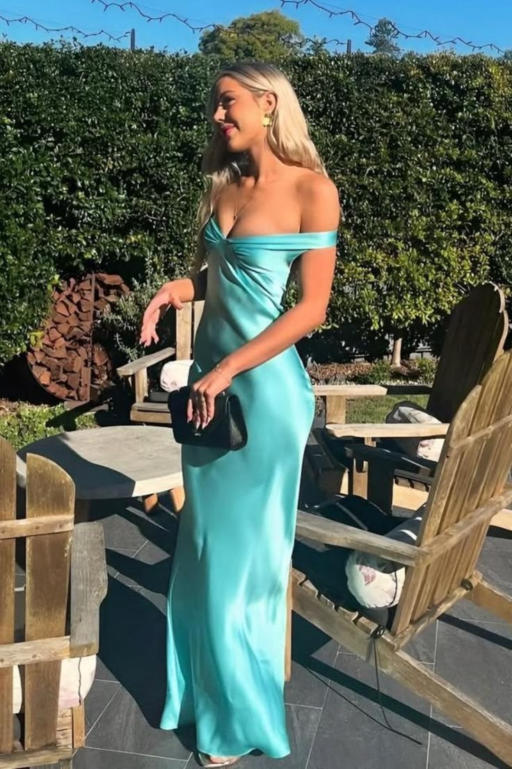 Unique Off The Shoulder Prom Dress Satin Mermaid Evening Dress GG8151