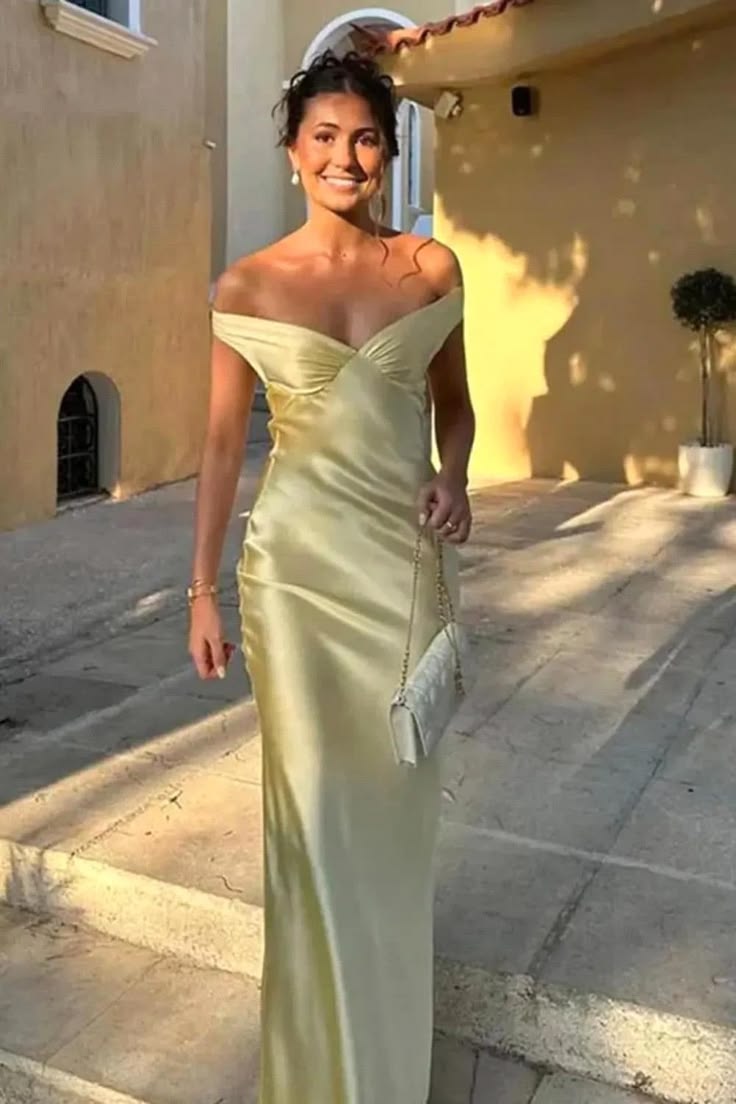 Unique Off The Shoulder Prom Dress Satin Mermaid Evening Dress GG8151