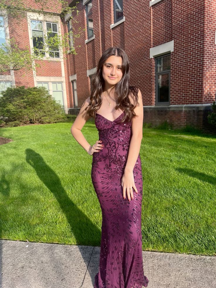 Enchanting Halter Neck Prom Dress Purple Beading Mermaid Evening Dress GG8155